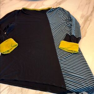 Lisa Bayne multi color assymetrical top